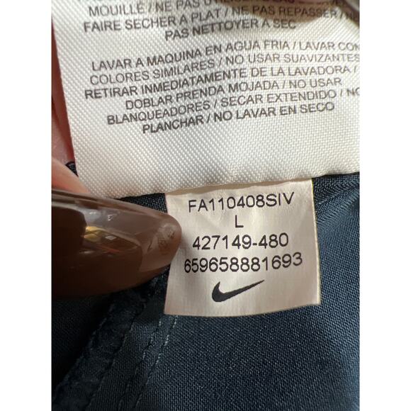 Nike Dri Fit Lightweight Zipper Hems/Logo Basketball Jogger Navy Blue Men Size L - Picture 14 of 16